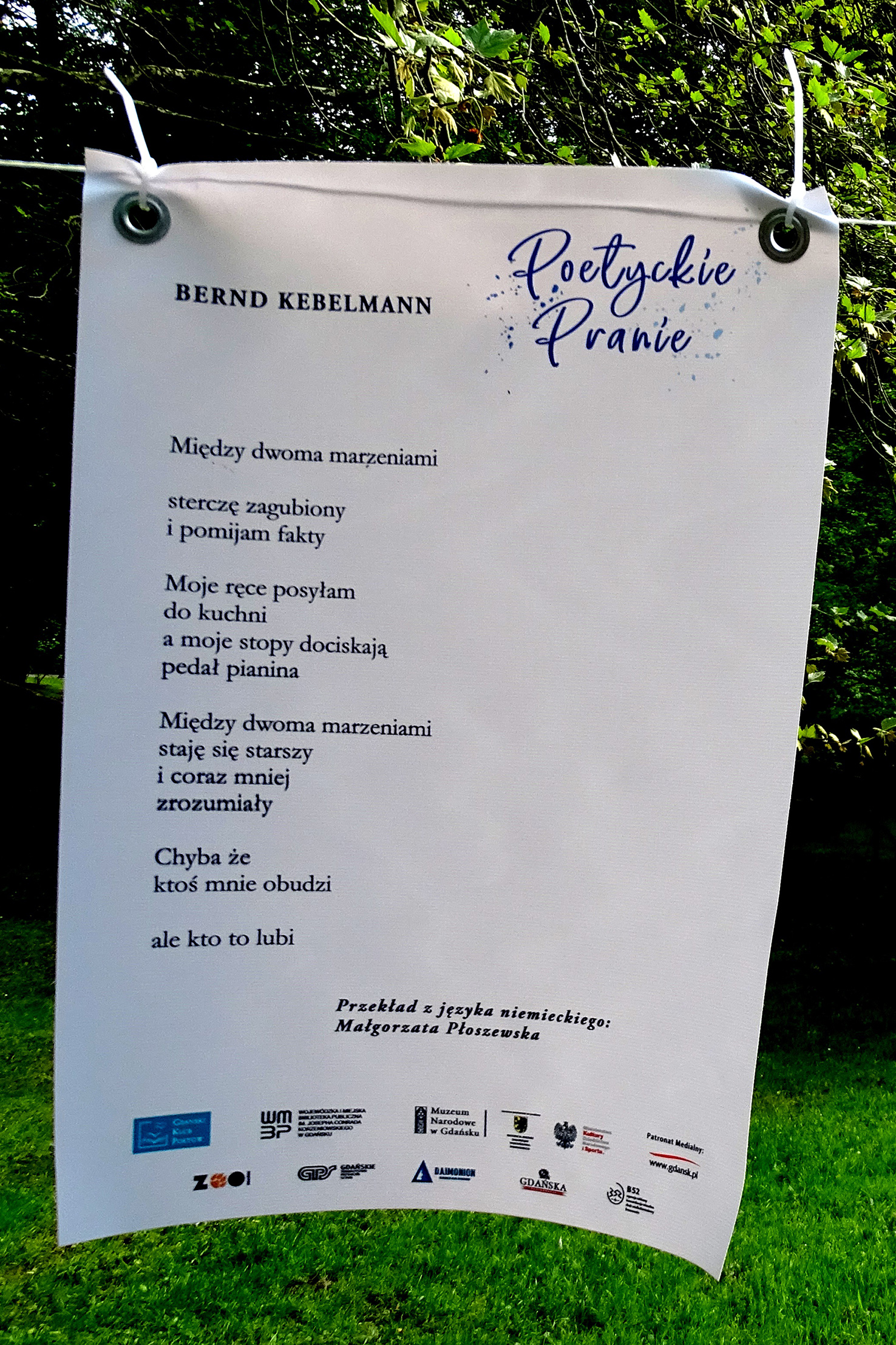 Tag der Poesie in Danzig,Jahreszahl, Kebelmanns Gedicht